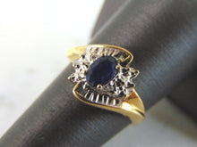 Load image into Gallery viewer, Womens Vintage Estate 14k Gold Sapphire Ring 2.9g E2102