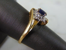 Load image into Gallery viewer, Womens Vintage Estate 14k Gold Sapphire Ring 2.9g E2102