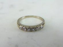 Load image into Gallery viewer, Womens Vintage Estate 14k White Gold Diamond Ring 2.4g E5056