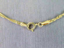 Load image into Gallery viewer, Womens Vintage Estate 14K Yellow Gold Heart Pendant Necklace 3.9g E5172