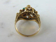 Load image into Gallery viewer, Womens Vintage Estate 14K Yellow Gold Multi Stone Ring, 4.8g E2218