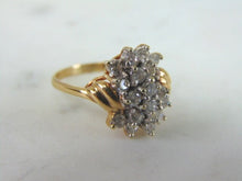 Load image into Gallery viewer, Womens Vintage Estate 14K Yellow Gold Diamond Ring, 3.8g E2481