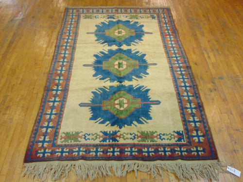 Vintage Estate Semi-Antique Handmade Oriental Rug E26