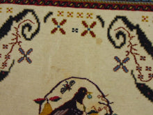 Load image into Gallery viewer, Vintage Semi-Antique Handmade Pictorial Rug E72