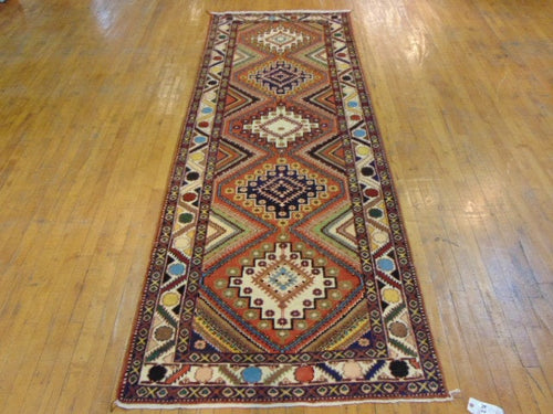 Vintage Estate Semi-Antique Handmade Oriental Runner Rug E77