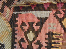 Load image into Gallery viewer, Vintage Estate Semi-Antique Handmade Flatweave Runner Rug E40