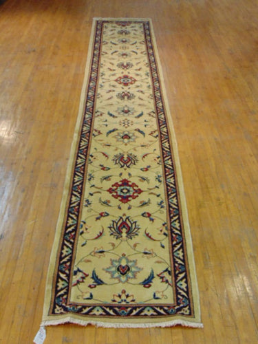 Vintage Estate Semi-Antique Handmade Oriental Runner Rug E137
