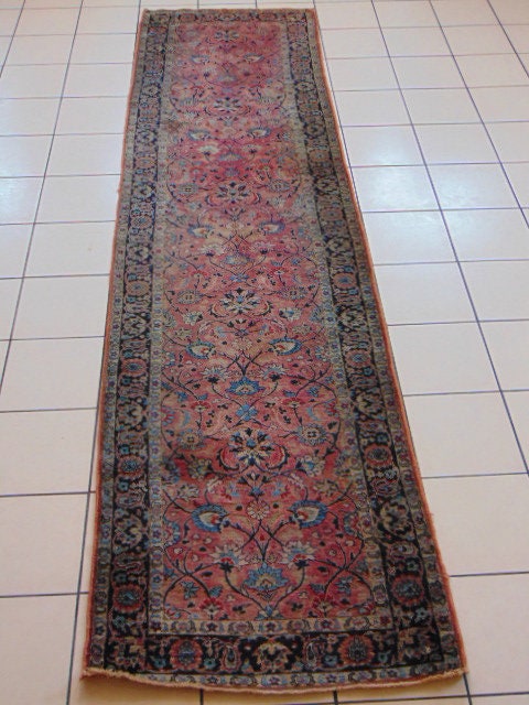 Vintage Estate Handmade Middle Eastern Runner Rug E221