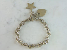 Load image into Gallery viewer, Womens Vintage Estate Sterling Silver Charm Bracelet 34.2g E3130