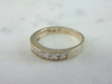 Load image into Gallery viewer, Womens Vintage Estate 14k White Gold CZ Ring 2.2g E3141