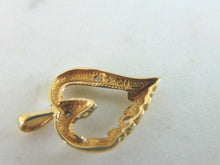 Load image into Gallery viewer, Womens Vintage Estate 10K Yellow Gold Mom Heart Pendant 1.4g E5416