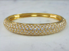 Load image into Gallery viewer, Womens Vintage Estate 18k Yellow Gold CZ Bracelet 31.9g E5523