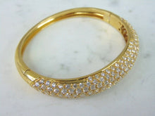 Load image into Gallery viewer, Womens Vintage Estate 18k Yellow Gold CZ Bracelet 31.9g E5523