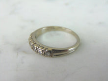 Load image into Gallery viewer, Womens Vintage Estate 14k White Gold Diamond Ring 2.4g E5056