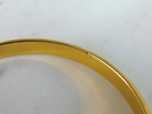 Load image into Gallery viewer, Womens Vintage Estate 21k Yellow Gold Bangle Bracelet 11g E5697