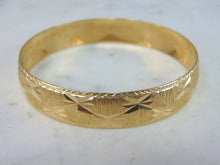 Load image into Gallery viewer, Womens Vintage Estate 14k Yellow Gold Bangle Bracelet 19.5g E5677