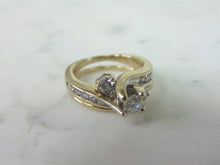 Load image into Gallery viewer, Womens Vintage Estate 14K White Gold Diamond Engagement Ring Set, 7.4g E2482