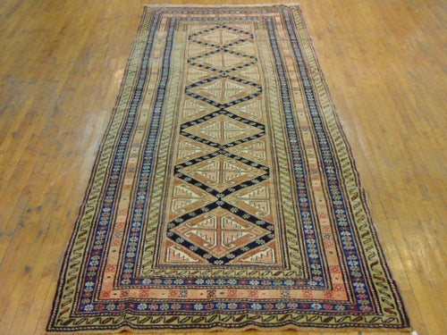 Vintage Estate Semi-Antique Handmade Runner Rug E45