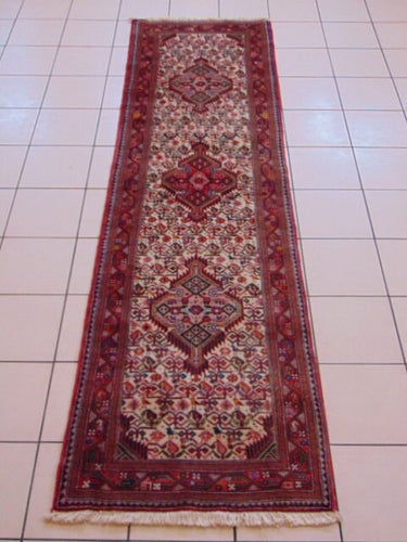 Vintage Estate Handmade Oriental Runner Rug E219