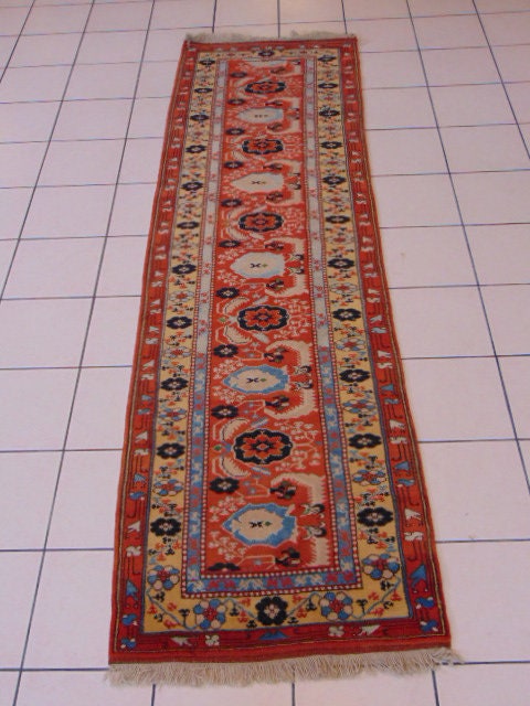 Vintage Estate Handmade Middle Eastern Runner Rug E222